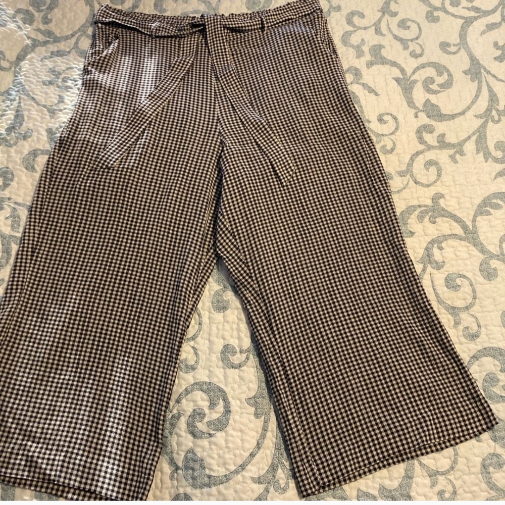 Lauren Conrad Gingham Cropped Pants